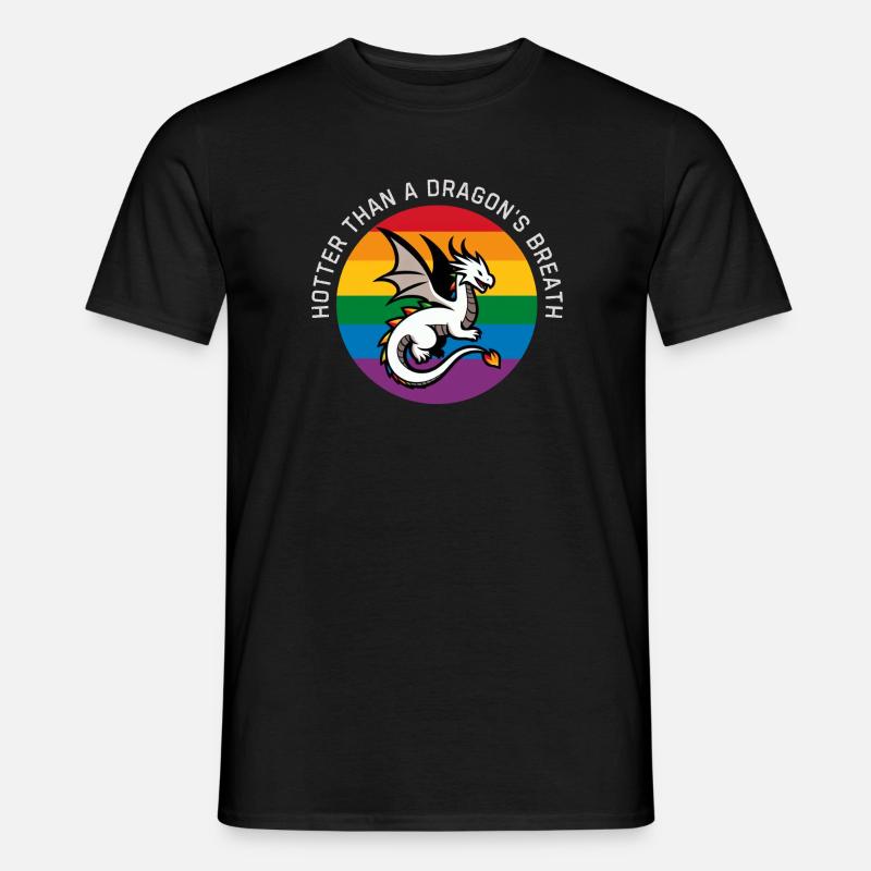 Lgbt-Drache - Männer T-Shirt - Schwarz
