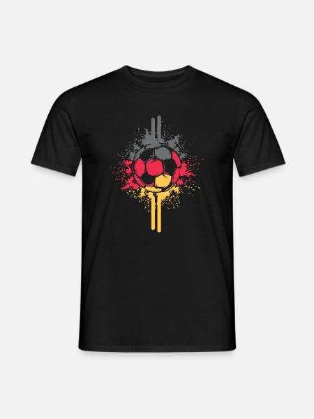 Voetbal Duitsland Jersey Ball Explosion Logo - Heren T-shirt - zwart