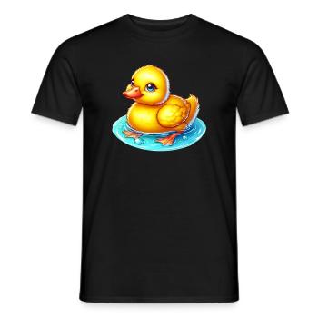 Duckling Duck Duck - Men's T-Shirt - black - Front - AI Model Male 178 light (178cm)