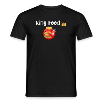 Quing Food - Men's T-Shirt - black - Front - AI Model Male 178 light (178cm)