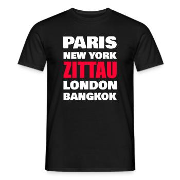 Chemise Zittau – Heimat Design - T-shirt homme - noir - Devant - AI Model Male 178 light (178cm)