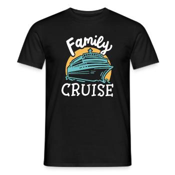 Familien Kreuzfahrt - Männer T-Shirt - Schwarz - Vorne - AI Model Male 178 light (178cm)