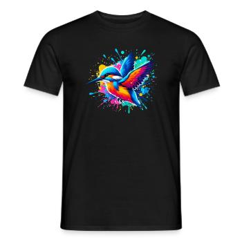 Martin-pêcheur - T-shirt homme - noir - Devant - AI Model Male 178 light (178cm)