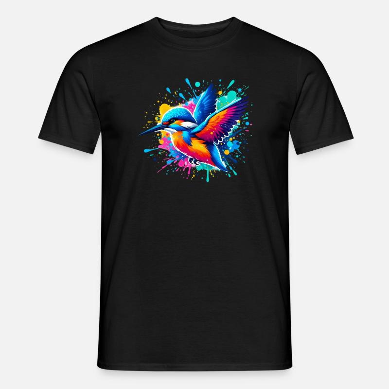 Eisvogel - Männer T-Shirt - Schwarz