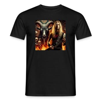 Guitariste infernal - T-shirt homme - noir - Devant - AI Model Male 178 light (178cm)