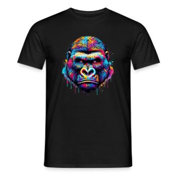 Gorille - T-shirt homme - noir - Devant - AI Model Male 178 light (178cm)