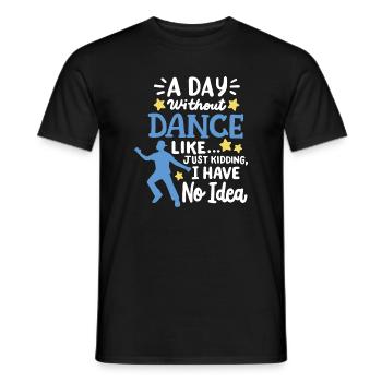 Tanz Tänzer Tanzen - Männer T-Shirt - Schwarz - Vorne - AI Model Male 178 light (178cm)