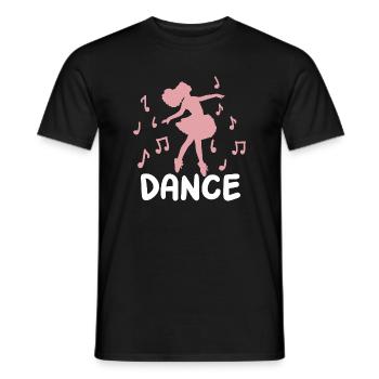 Ballett Tanzen Ballerina - Männer T-Shirt - Schwarz - Vorne - AI Model Male 178 light (178cm)