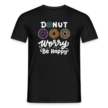 Donut inspirierender Donut - Männer T-Shirt - Schwarz - Vorne - AI Model Male 178 light (178cm)