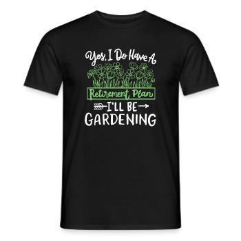 Gartenarbeit Gärtner - Männer T-Shirt - Schwarz - Vorne - AI Model Male 178 light (178cm)
