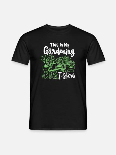 Gartenarbeit Gärtner - Männer T-Shirt - Schwarz