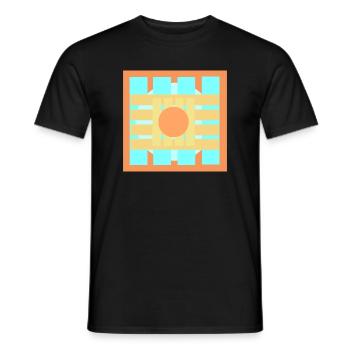  Farbenspiele Muster Design - Männer T-Shirt - Schwarz - Vorne - AI Model Male 178 light (178cm)