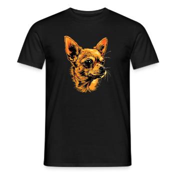 Chihuahua Dog Mistress I Love Cute Chihuahuas - Men's T-Shirt - black - Front - AI Model Male 178 light (178cm)