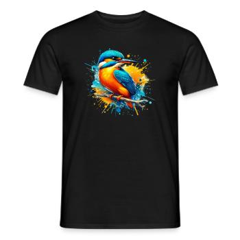 Martin-pêcheur - T-shirt homme - noir - Devant - AI Model Male 178 light (178cm)