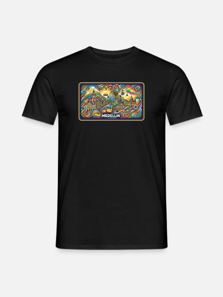 Medellin Columbia City Design - Men's T-Shirt - black
