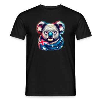 Koala - Männer T-Shirt - Schwarz - Vorne - AI Model Male 178 light (178cm)