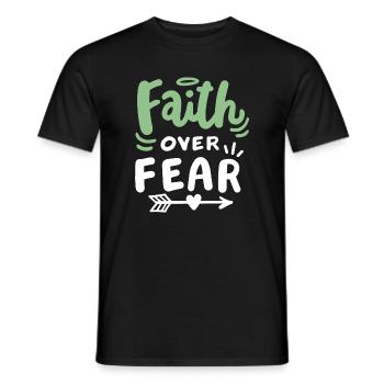 Christlicher Glaube Bibel Zitat - Männer T-Shirt - Schwarz - Vorne - AI Model Male 178 light (178cm)