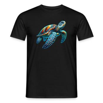 Turtle - Men's T-Shirt - black - Front - AI Model Male 178 light (178cm)