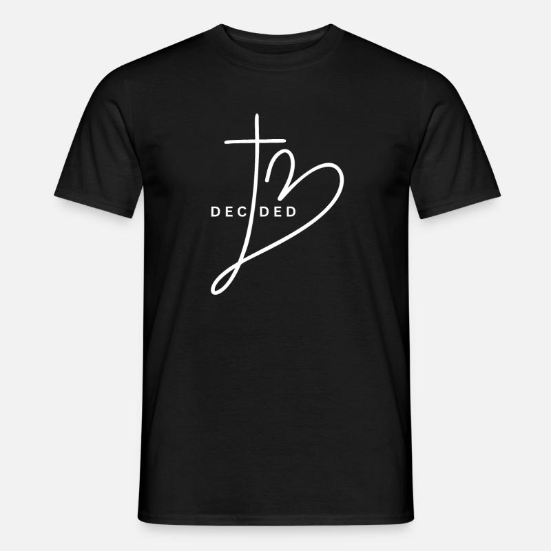 Decided - Männer T-Shirt - Schwarz