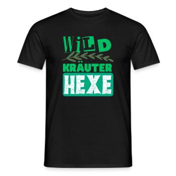Mama Wildkräuter Hexe Kräuter Design - Männer T-Shirt - Schwarz - Vorne - AI Model Male 178 light (178cm)