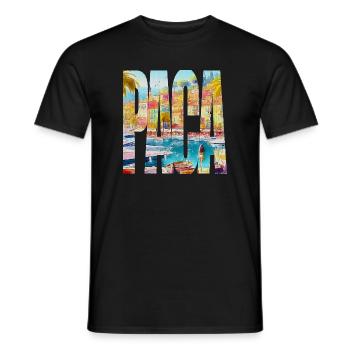 PACA - Men's T-Shirt - black - Front - AI Model Male 178 light (178cm)