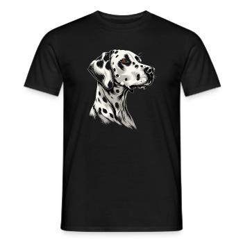 Dalmatian Dog Lover I Love Dalmatians - Men's T-Shirt - black - Front - AI Model Male 178 light (178cm)