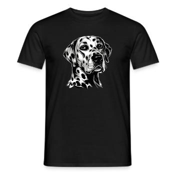 Dalmatian Dog Lover I Love Dalmatians - Men's T-Shirt - black - Front - AI Model Male 178 light (178cm)