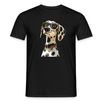 Dalmatian Dog Lover I Love Dalmatians - Men's T-Shirt - black - Front - AI Model Male 178 light (178cm)