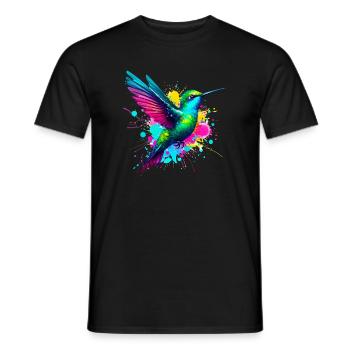 Colibri - T-shirt homme - noir - Devant - AI Model Male 178 light (178cm)