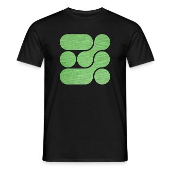 OCHOOO - GREEN - Men's T-Shirt - black - Front - AI Model Male 178 light (178cm)