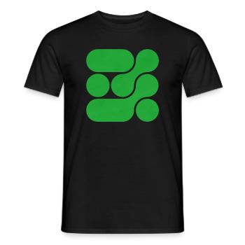 OCHOOO - GREEN - Men's T-Shirt - black - Front - AI Model Male 178 light (178cm)