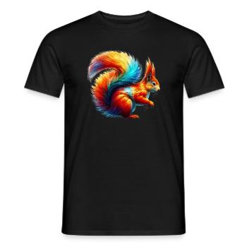 Squirrel - Men's T-Shirt - black - Front - AI Model Male 178 light (178cm)