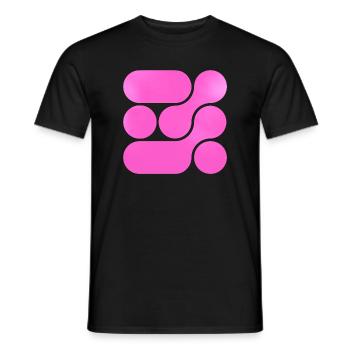 OCHOOO - Hard PInk - Men's T-Shirt - black - Front - AI Model Male 178 light (178cm)