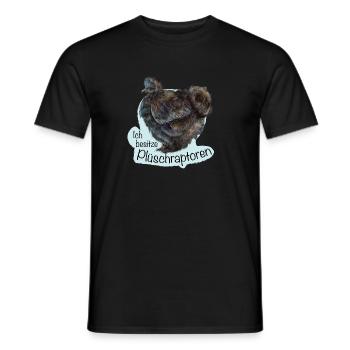 Les rapaces en peluche - T-shirt homme - noir - Devant - AI Model Male 178 light (178cm)
