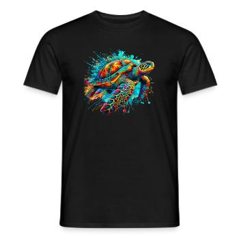 Turtle - Men's T-Shirt - black - Front - AI Model Male 178 light (178cm)
