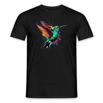 Colibri - T-shirt homme - noir - Devant - AI Model Male 178 light (178cm)