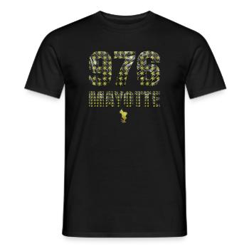 T SHIRT 976 MAYOTTE - Men's T-Shirt - black - Front - AI Model Male 178 light (178cm)