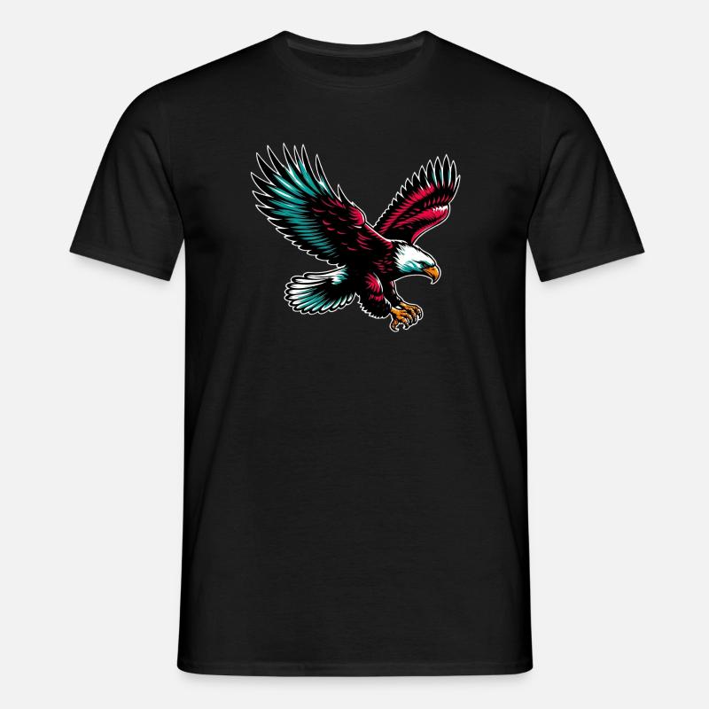 Adler - Männer T-Shirt - Schwarz