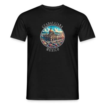 Guadalajara Mexiko Reise Design - Männer T-Shirt - Schwarz - Vorne - AI Model Male 178 light (178cm)