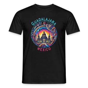 Guadalajara Mexiko Jalisco Design - Männer T-Shirt - Schwarz - Vorne - AI Model Male 178 light (178cm)