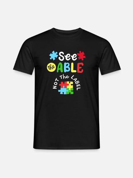 Autismus Bewusstsein SPED Lehrer - Männer T-Shirt - Schwarz