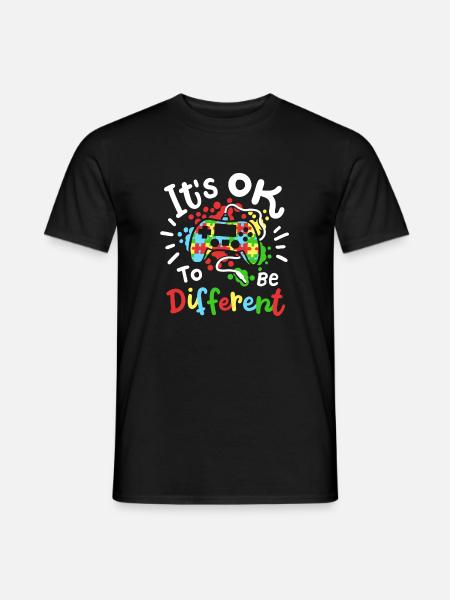Autismus Bewusstsein - Männer T-Shirt - Schwarz