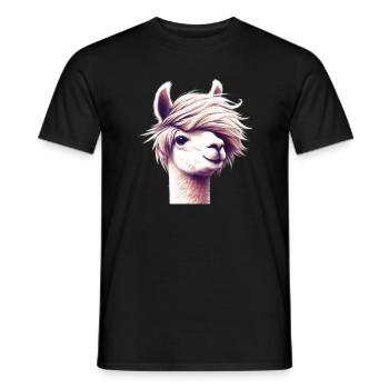 Alpaga - T-shirt homme - noir - Devant - AI Model Male 178 light (178cm)