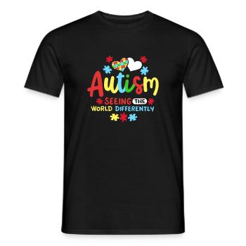 Autismus Bewusstsein autistische Kinder - Männer T-Shirt - Schwarz - Vorne - AI Model Male 178 light (178cm)