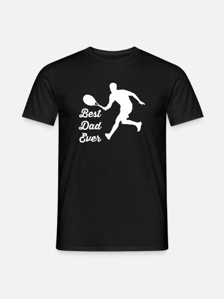 Tennis - Männer T-Shirt - Schwarz