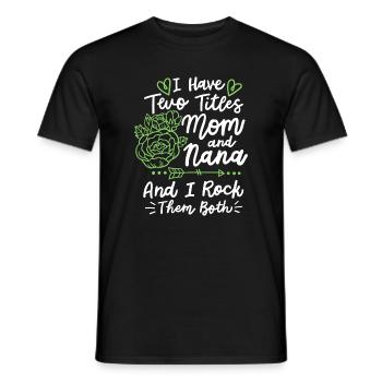 Muttertag für Mama und Oma - Männer T-Shirt - Schwarz - Vorne - AI Model Male 178 light (178cm)