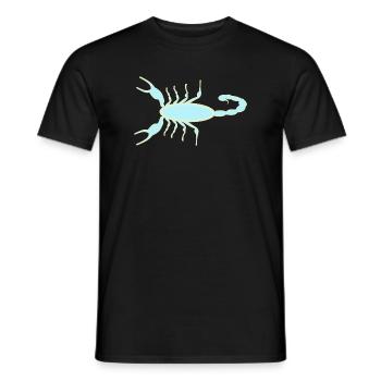 Imperial Scorpion Ultraviolet Glow - Men's T-Shirt - black - Front - AI Model Male 178 light (178cm)