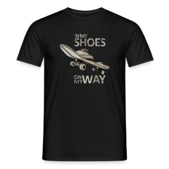 Skateboarding, Skateboarding - Men's T-Shirt - black - Front - AI Model Male 178 light (178cm)