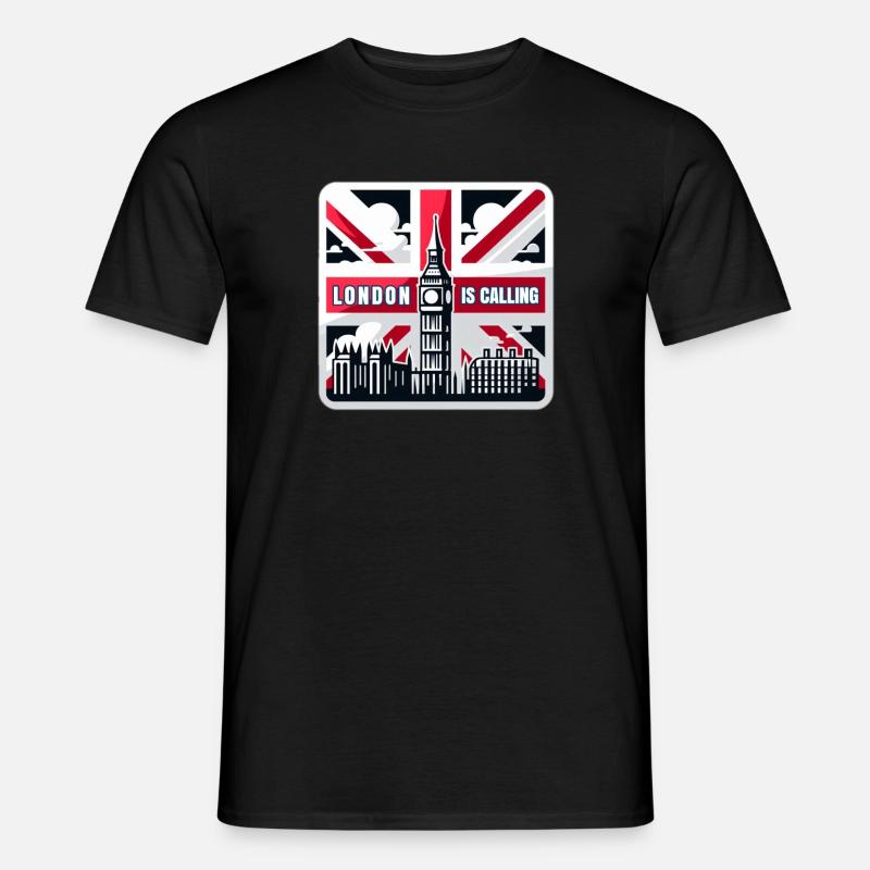 London is Calling - Männer T-Shirt - Schwarz