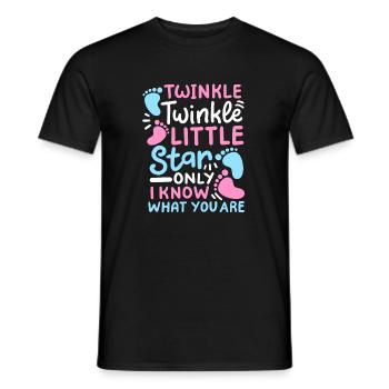 Passend Party zur Enthüllung des Geschlechts - Männer T-Shirt - Schwarz - Vorne - AI Model Male 178 light (178cm)